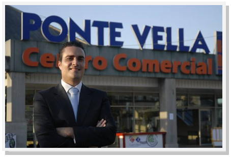 Marcos Ramos, gerente del Centro Comercial Ponte Vella.